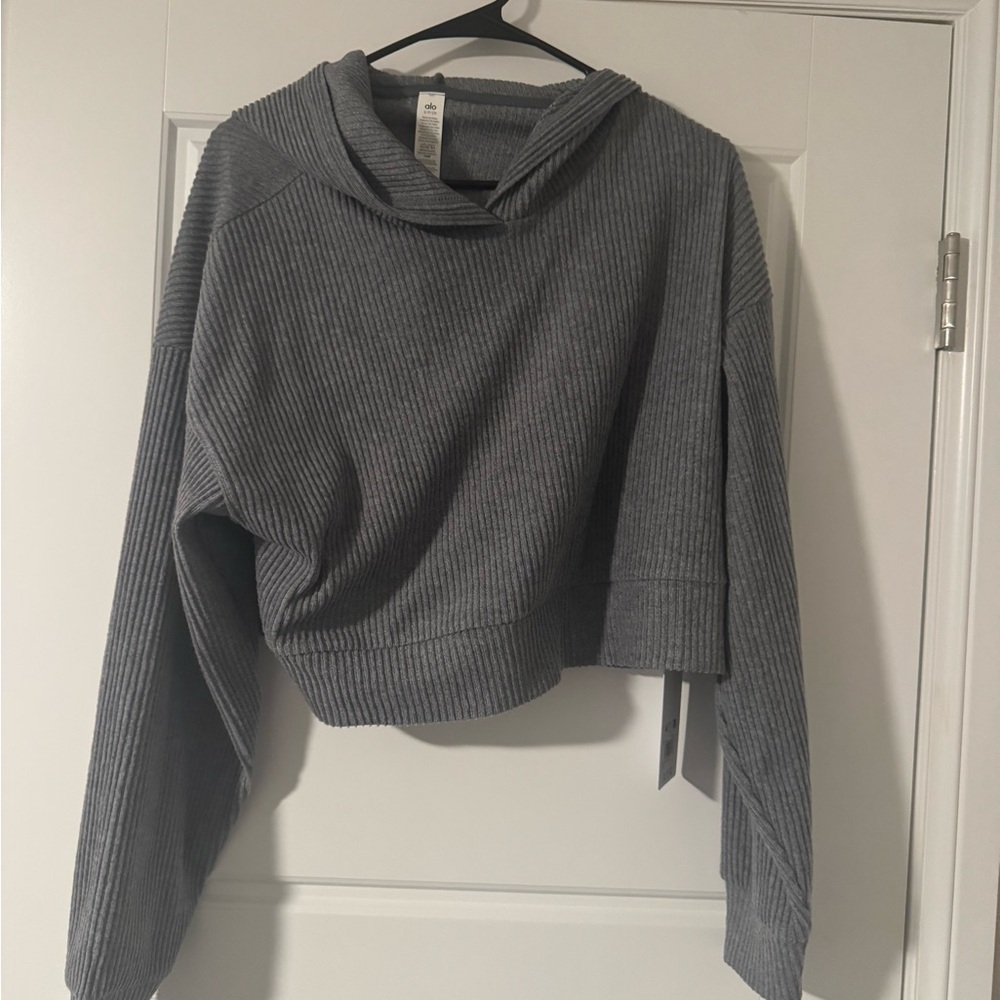 ALO Yoga Steel Grey Muse Hoodie